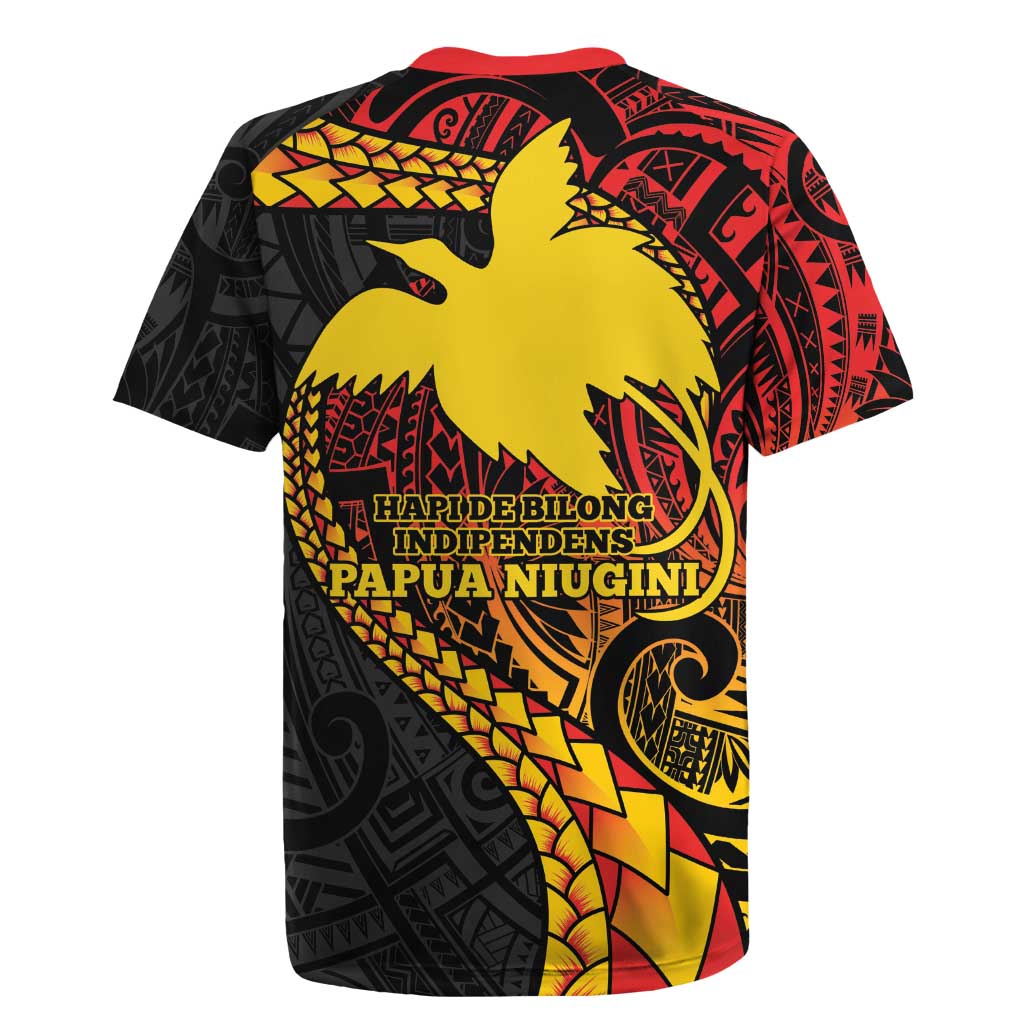 Papua New Guinea Tribal Tattoo Rugby Jersey 50th Independence Anniversary LT9