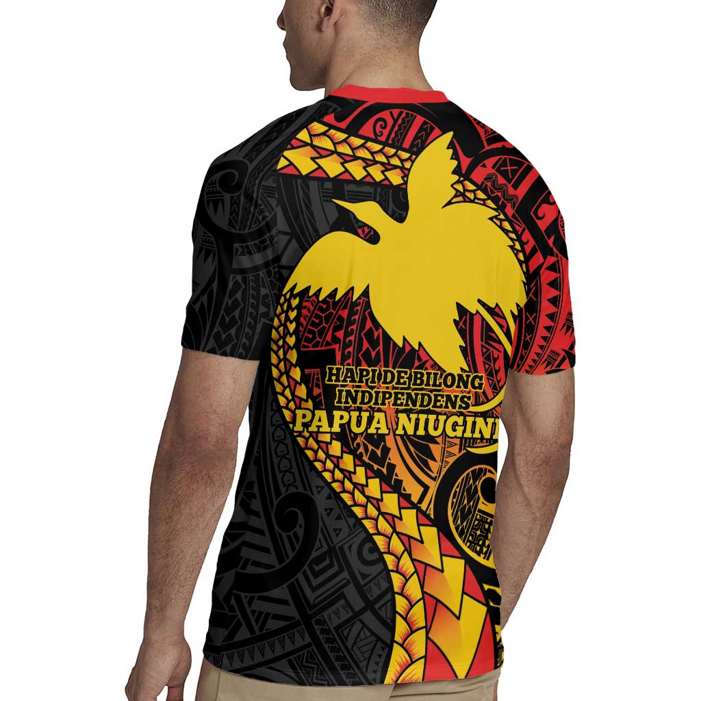 Papua New Guinea Tribal Tattoo Rugby Jersey 50th Independence Anniversary LT9