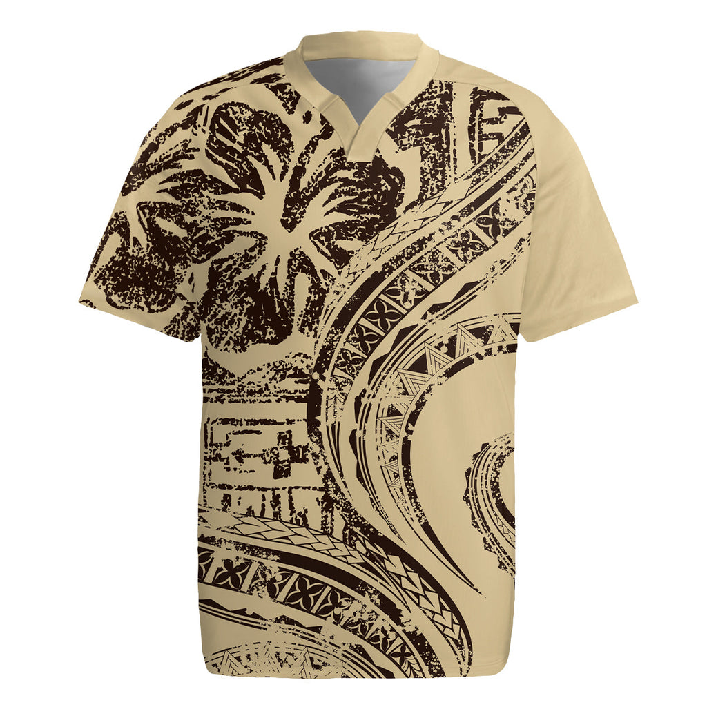 Hawaiian Hibiscus Tribal Vintage Motif Rugby Jersey Ver 3 LT9