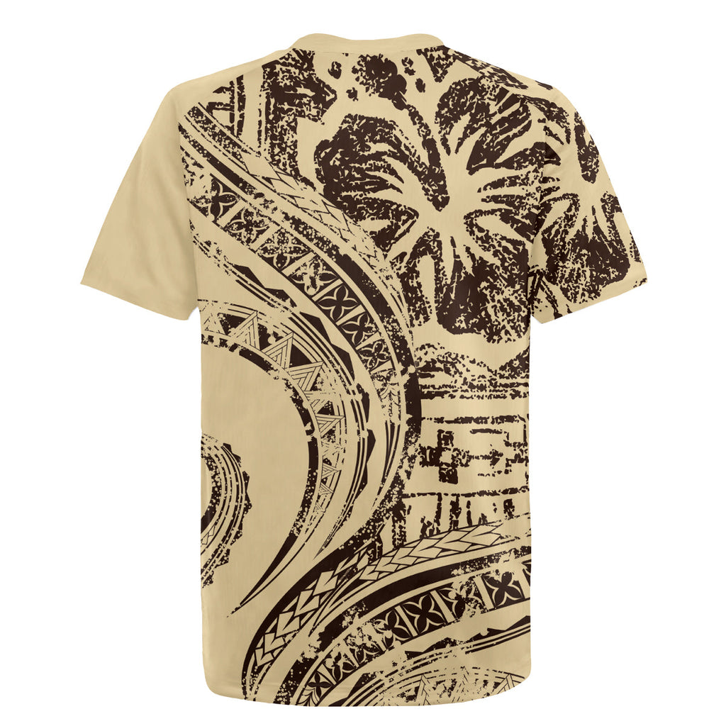 Hawaiian Hibiscus Tribal Vintage Motif Rugby Jersey Ver 3 LT9