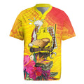 Papua New Guinea Cultural Tropical Flowers Rugby Jersey LT9