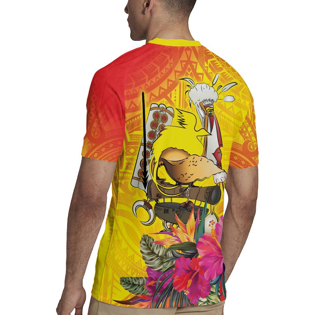 Papua New Guinea Cultural Tropical Flowers Rugby Jersey LT9