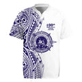 Tonga Queen Salote College 100th Years Rugby Jersey White Tonga Kupesi Uniquely Pacific Art LT9