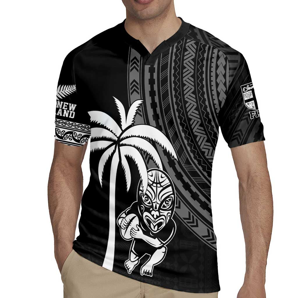Custom Fiji New Zealand Rugby Rugby Jersey Make History Together LT9