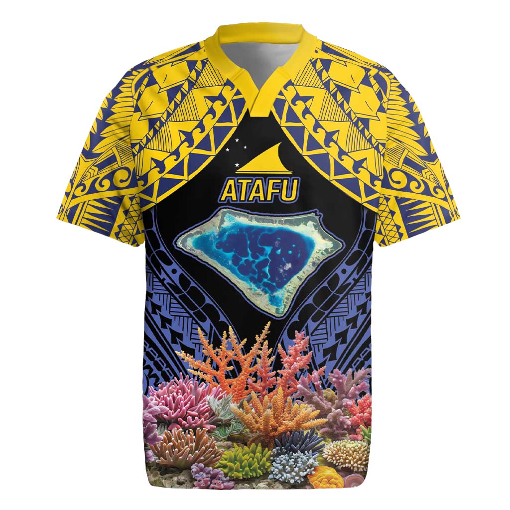 Tokelau Atafu Atoll Personalised Rugby Jersey Pacific Coral Reef Vibe LT9