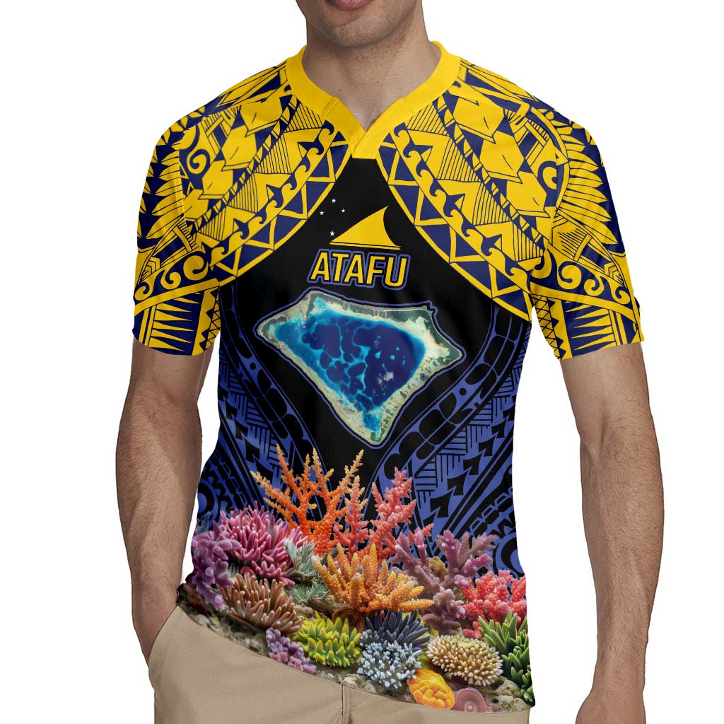 Tokelau Atafu Atoll Personalised Rugby Jersey Pacific Coral Reef Vibe LT9