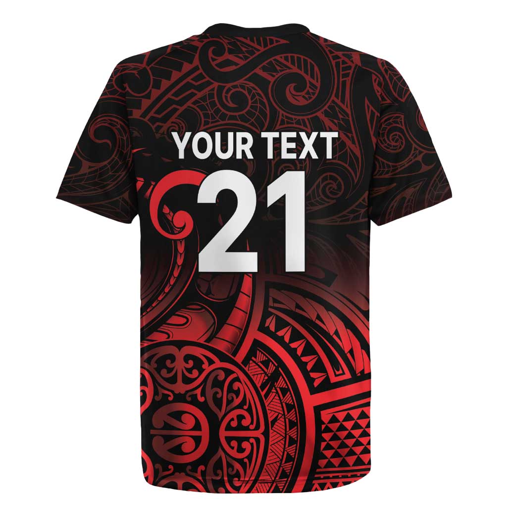 New Zealand Rugby Pacific Custom Rugby Jersey Whatumoana Maori Tribal Tattoo LT9