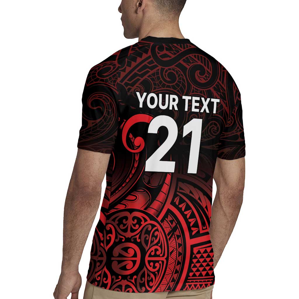 New Zealand Rugby Pacific Custom Rugby Jersey Whatumoana Maori Tribal Tattoo LT9