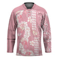 Soft Pink Hawaii Anthurium Plumeria Lei Hockey Jersey LT9