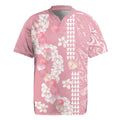 Soft Pink Hawaii Anthurium Plumeria Lei Rugby Jersey LT9