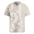 Suede Beige Hawaii Anthurium Plumeria Lei Rugby Jersey LT9