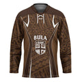 Custom Oceania Football Bula Fiji Hockey Jersey Polynesian Tribal Pattern LT9