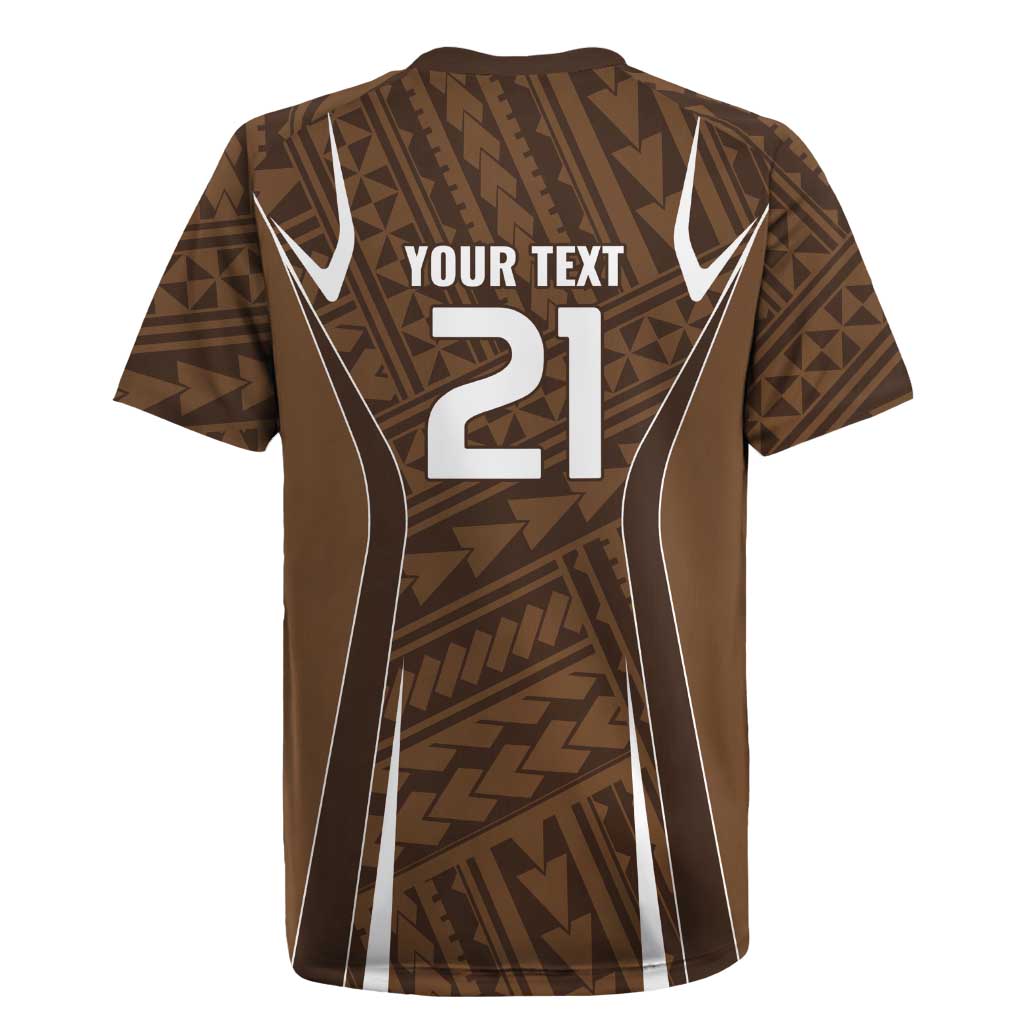 Custom Oceania Football Bula Fiji Rugby Jersey Polynesian Tribal Pattern LT9
