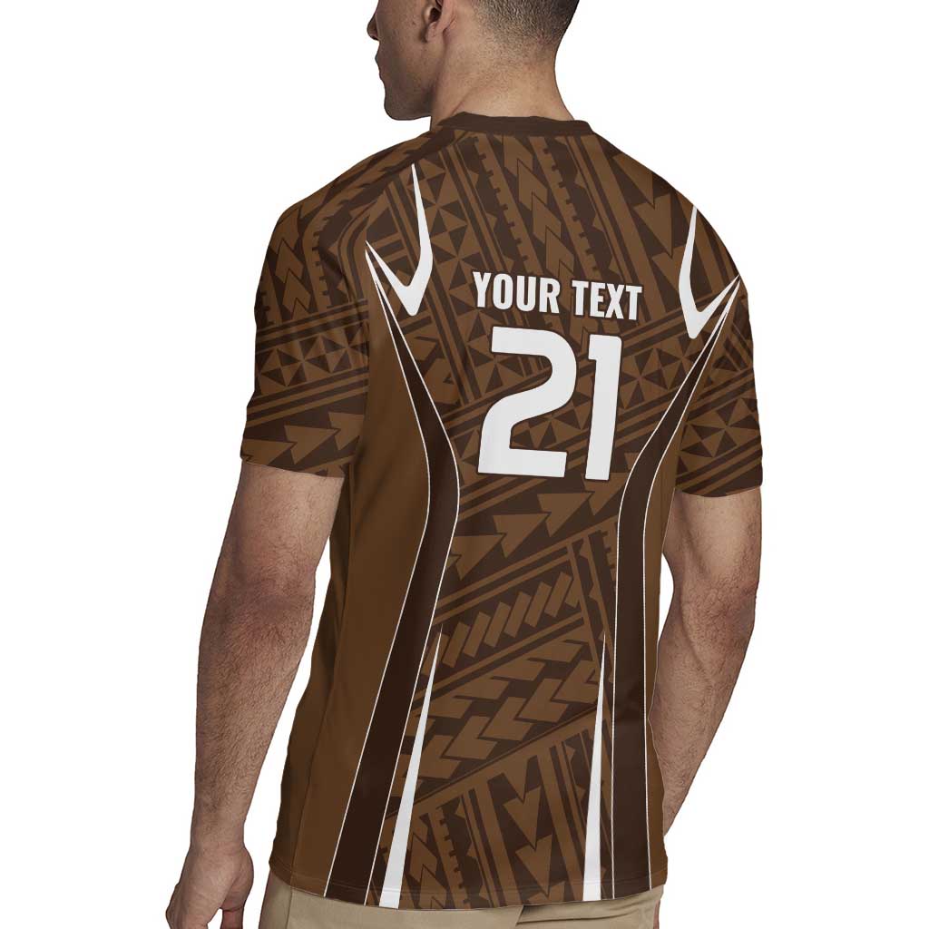 Custom Oceania Football Bula Fiji Rugby Jersey Polynesian Tribal Pattern LT9