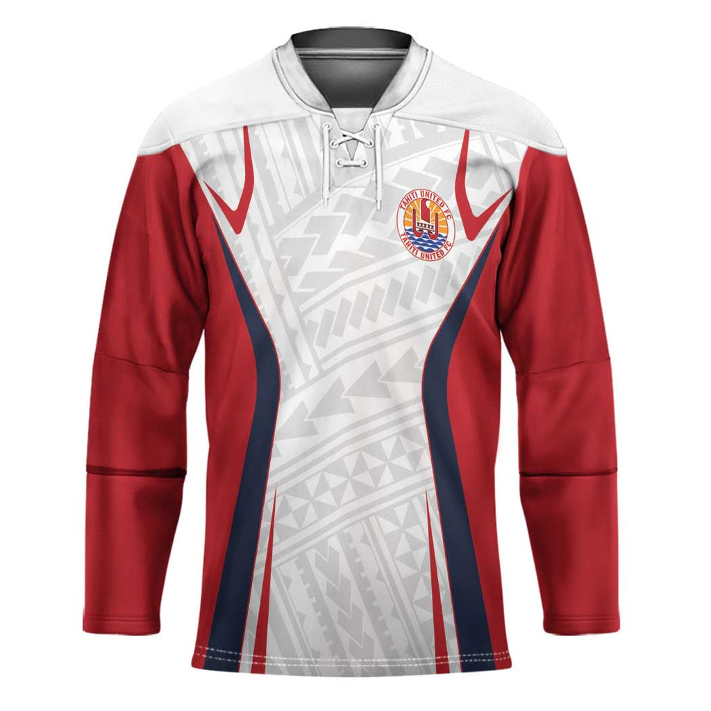 Custom Oceania Football Tahiti Hockey Jersey Polynesian Tribal Pattern LT9