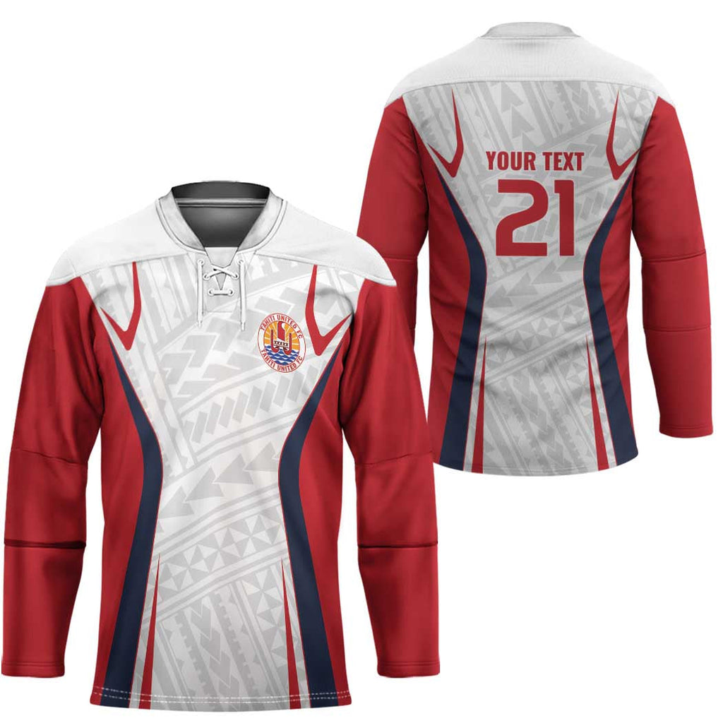 Custom Oceania Football Tahiti Hockey Jersey Polynesian Tribal Pattern LT9