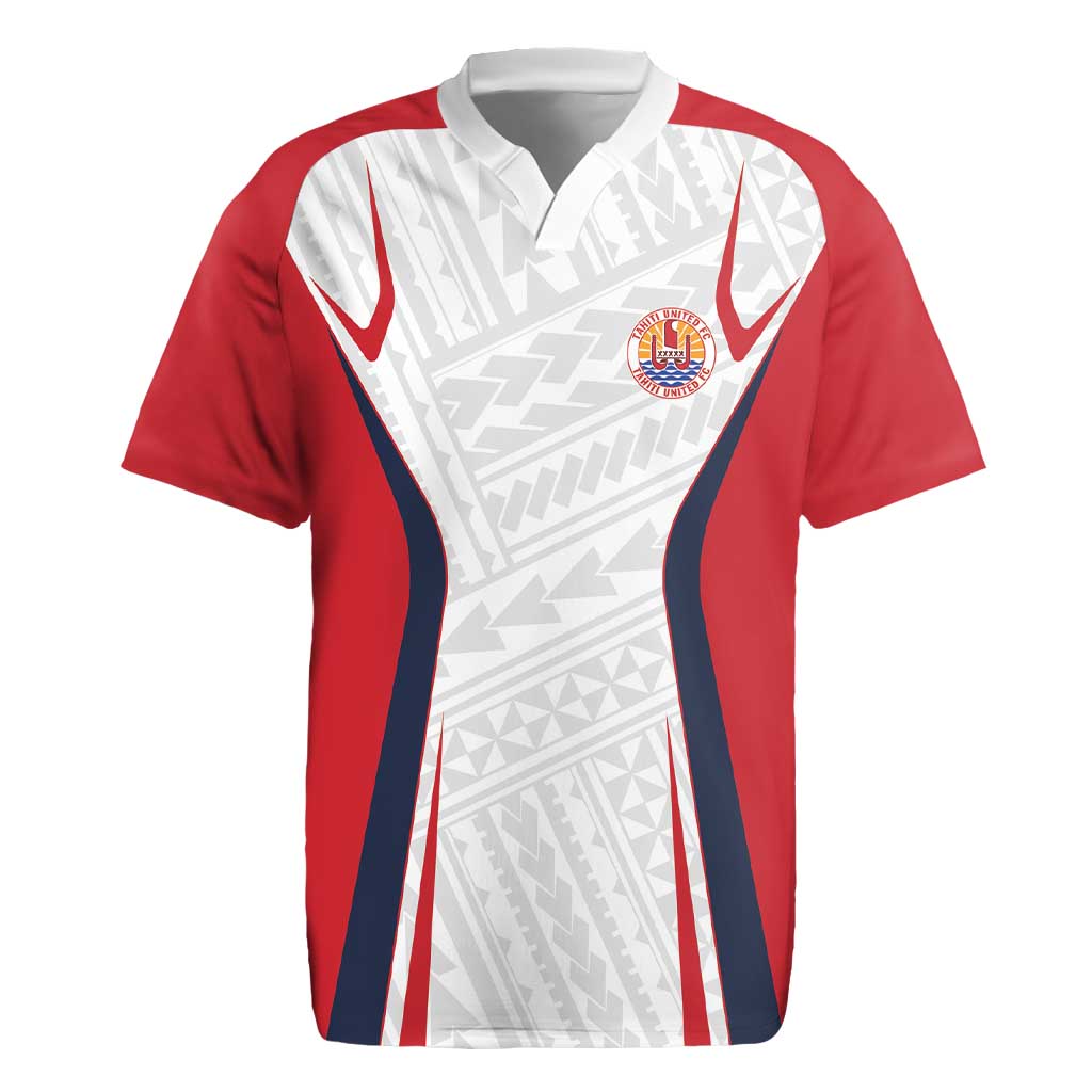 Custom Oceania Football Tahiti Rugby Jersey Polynesian Tribal Pattern LT9