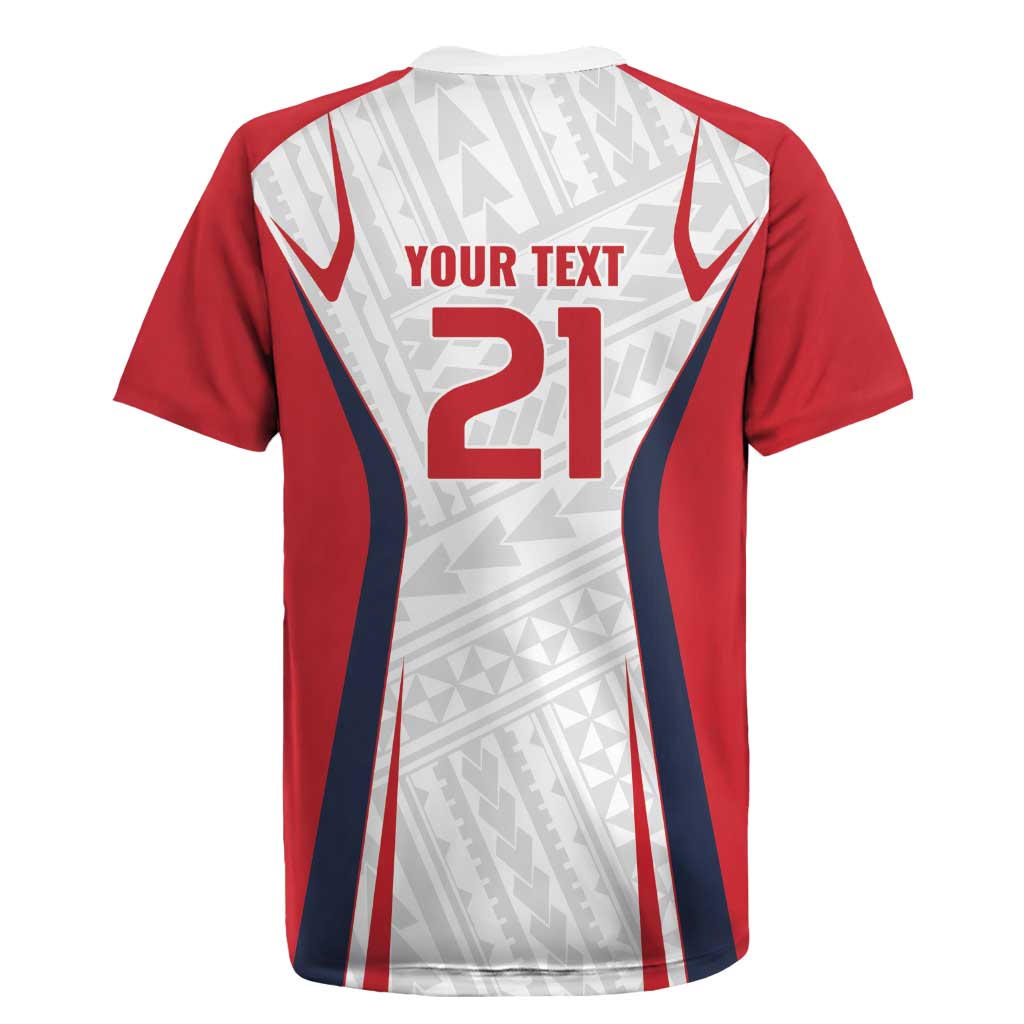 Custom Oceania Football Tahiti Rugby Jersey Polynesian Tribal Pattern LT9