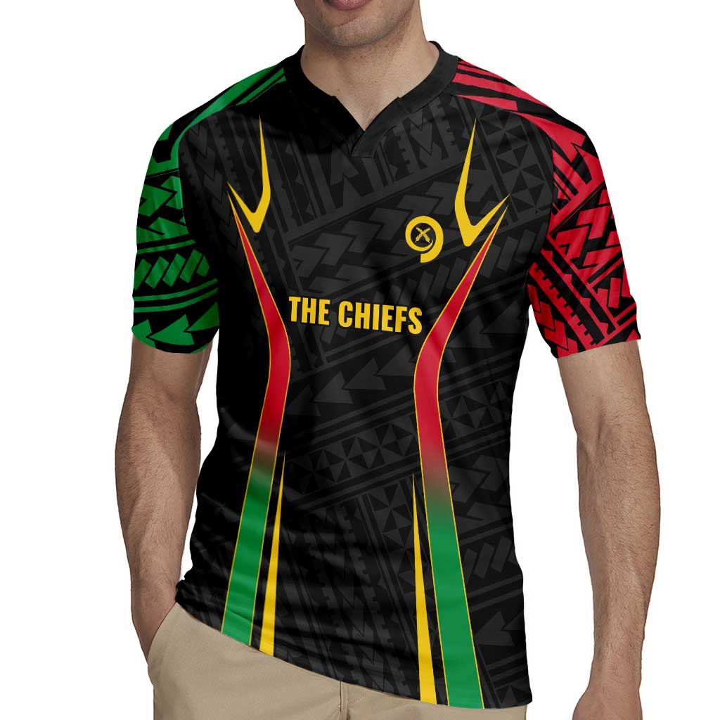 Custom Oceania Football Vanuatu Rugby Jersey Polynesian Tribal Pattern LT9