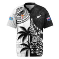 Custom Fiji New Zealand Rugby Jersey Maori mix Tapa Pattern Version LT9