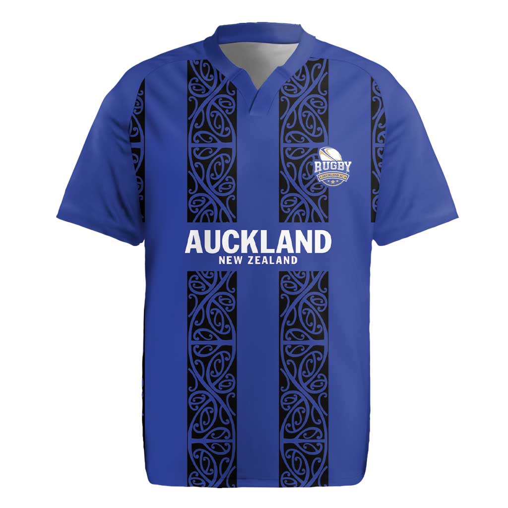 Custom Oceania Football NZ Auckland Rugby Jersey Maori Tribal Pattern LT9