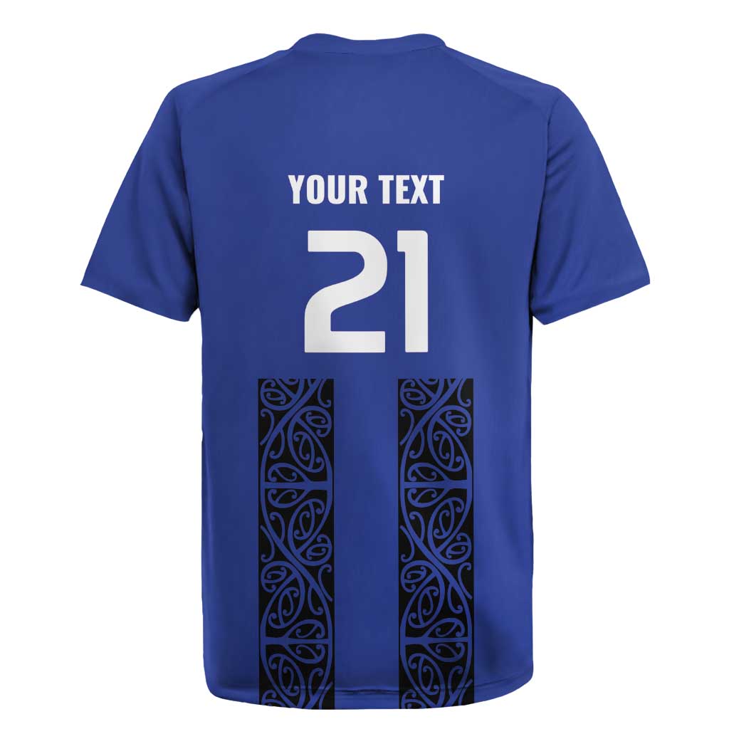 Custom Oceania Football NZ Auckland Rugby Jersey Maori Tribal Pattern LT9