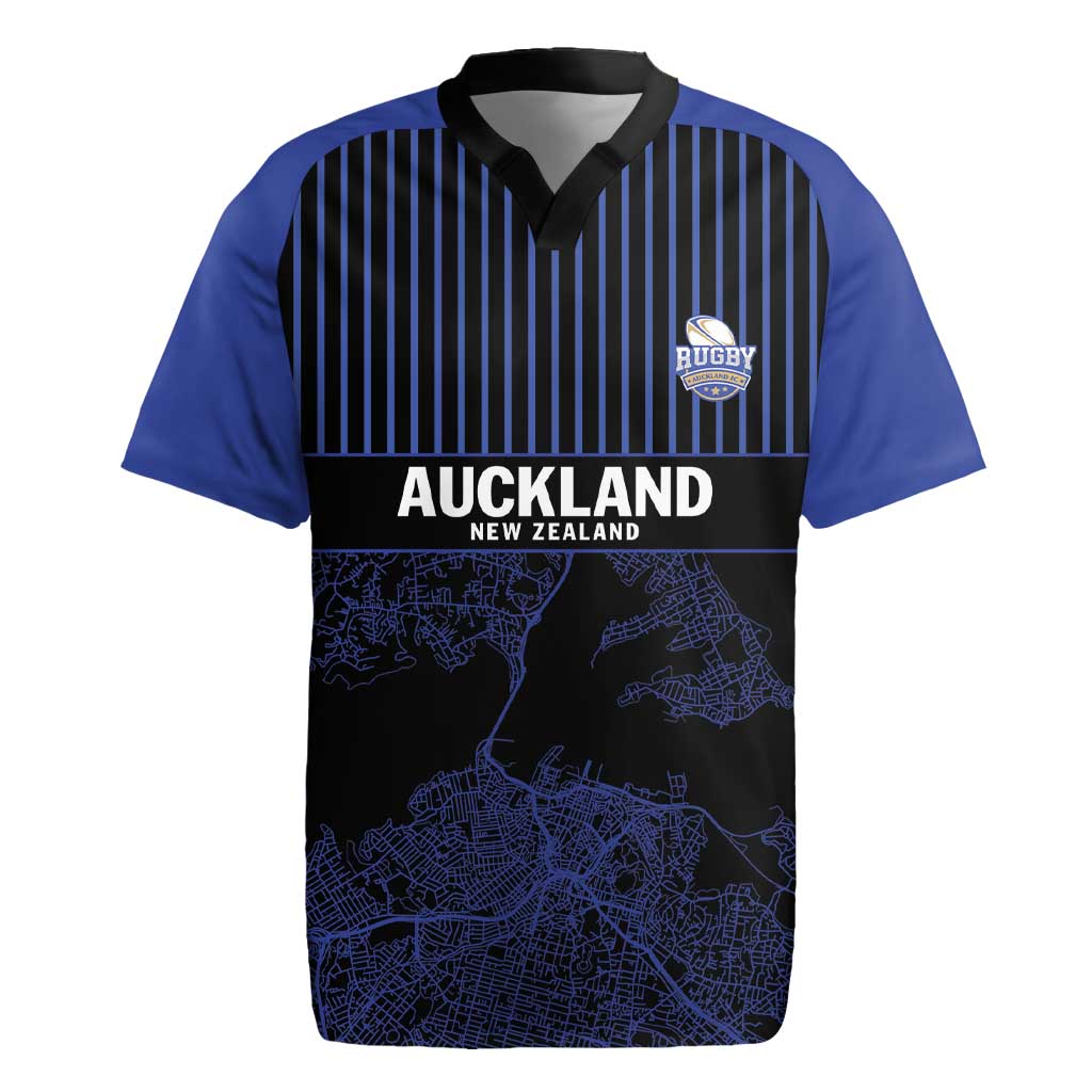 Custom Oceania Football NZ Auckland Rugby Jersey Minimal City Map Style LT9