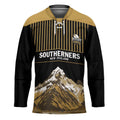 Custom Oceania Football NZ South Island Hockey Jersey Minimal Mount Cook Silhouette LT9