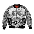 Personalised Tonga 676 Bomber Jacket Tribal Kupesi Ngatu Unique LT9