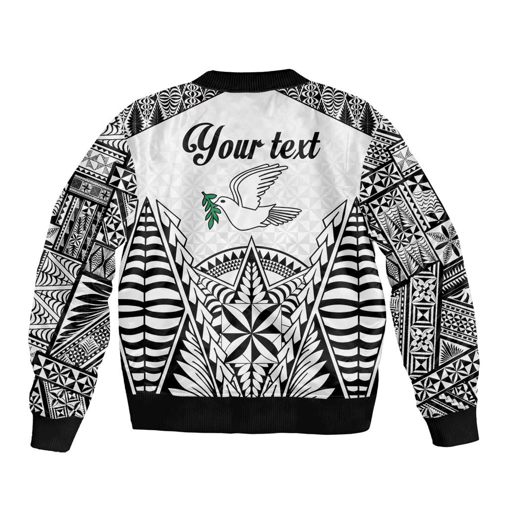 Personalised Tonga 676 Bomber Jacket Tribal Kupesi Ngatu Unique LT9