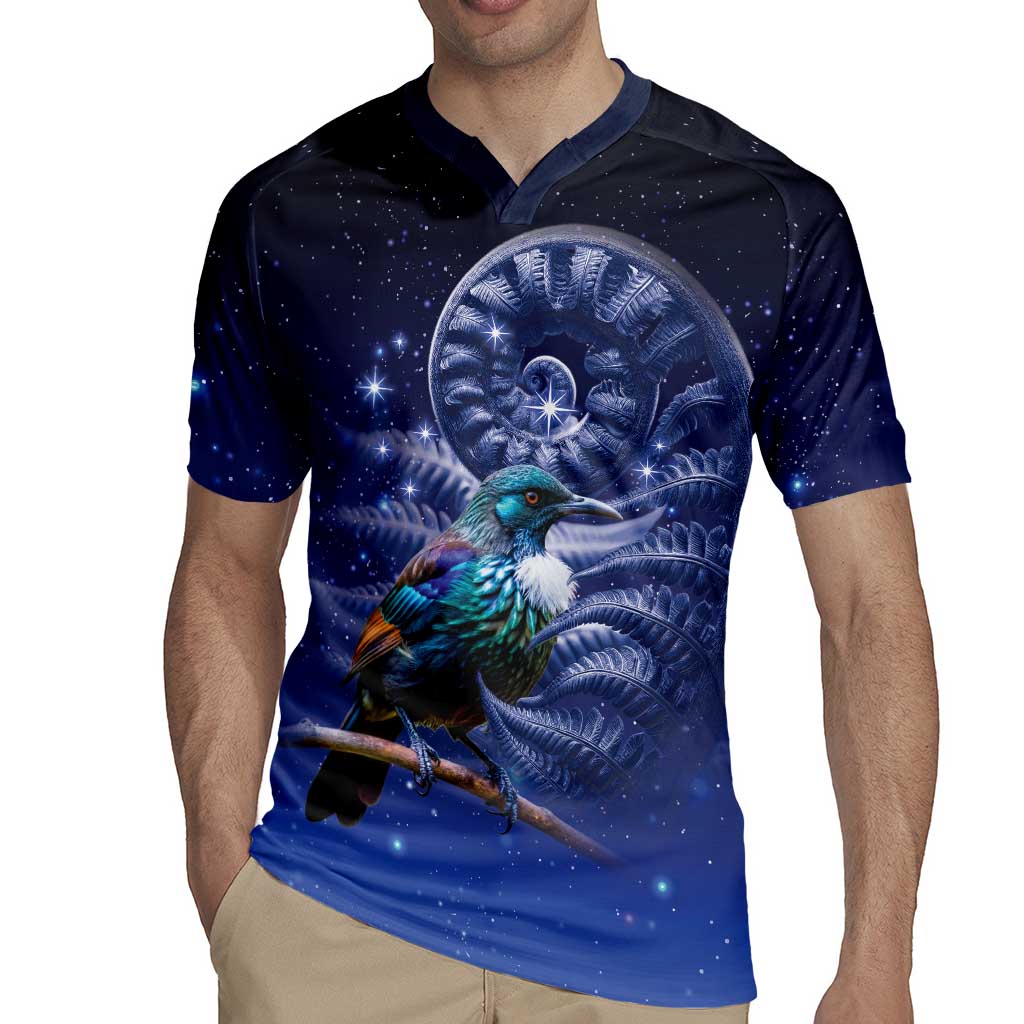 Tui Bird Matariki Galaxy Rugby Jersey Koru Silver Fern Aotearoa LT9