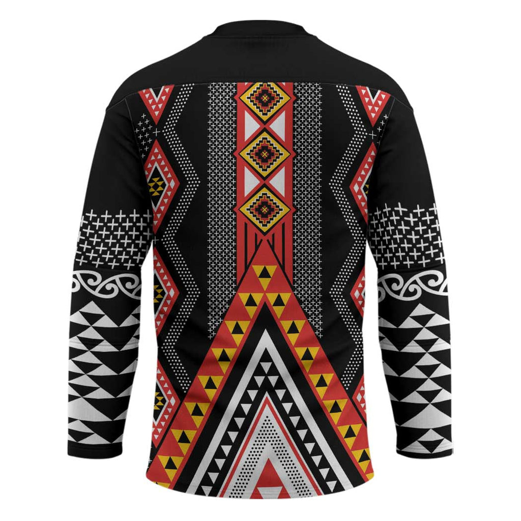 Niho Taniwha Taniko Motif Hockey Jersey LT9