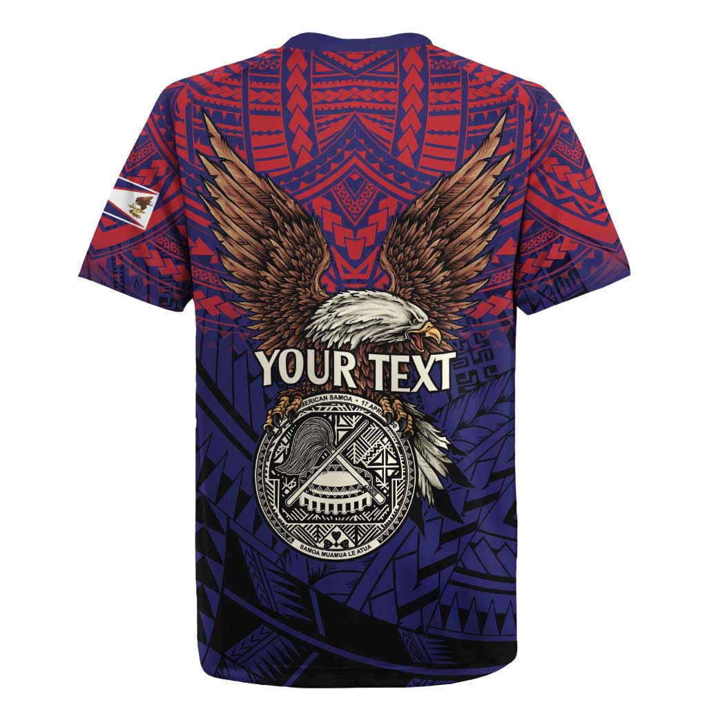 American Samoa Brave Eagle Personalized Rugby Jersey National Flag Color LT9
