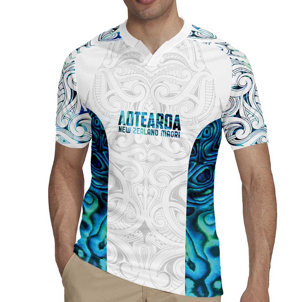 Custom New Zealand Aotearoa Rugby Jersey Maori Paua Shell Indigenous LT9