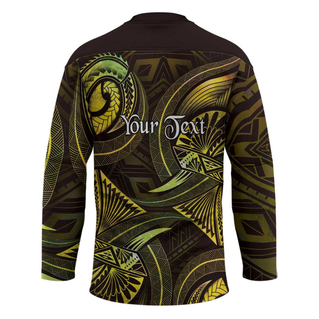 Personalised Polynesia Zodiac Gemini Hockey Jersey Galaxy Polynesian Pattern Chest Tattoo Style LT14