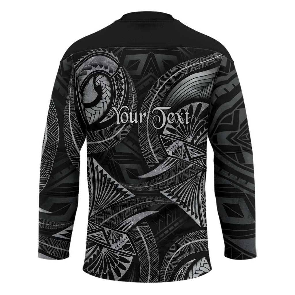 Personalised Polynesia Zodiac Cancer Hockey Jersey Galaxy Polynesian Pattern Chest Tattoo Style LT14