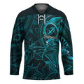 Personalised Polynesia Zodiac Sagittarius Hockey Jersey Galaxy Polynesian Pattern Chest Tattoo Style LT14