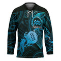 Personalised Polynesia Zodiac Aquarius Hockey Jersey Galaxy Polynesian Pattern Chest Tattoo Style LT14