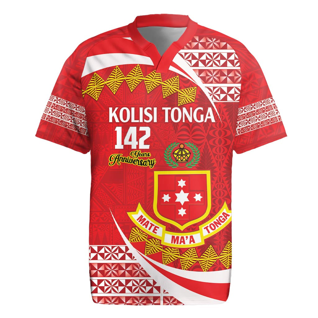 Personalised Kolisi Tonga College Atele Rugby Jersey Mate Maa Tonga 142 Years Anniversary LT14