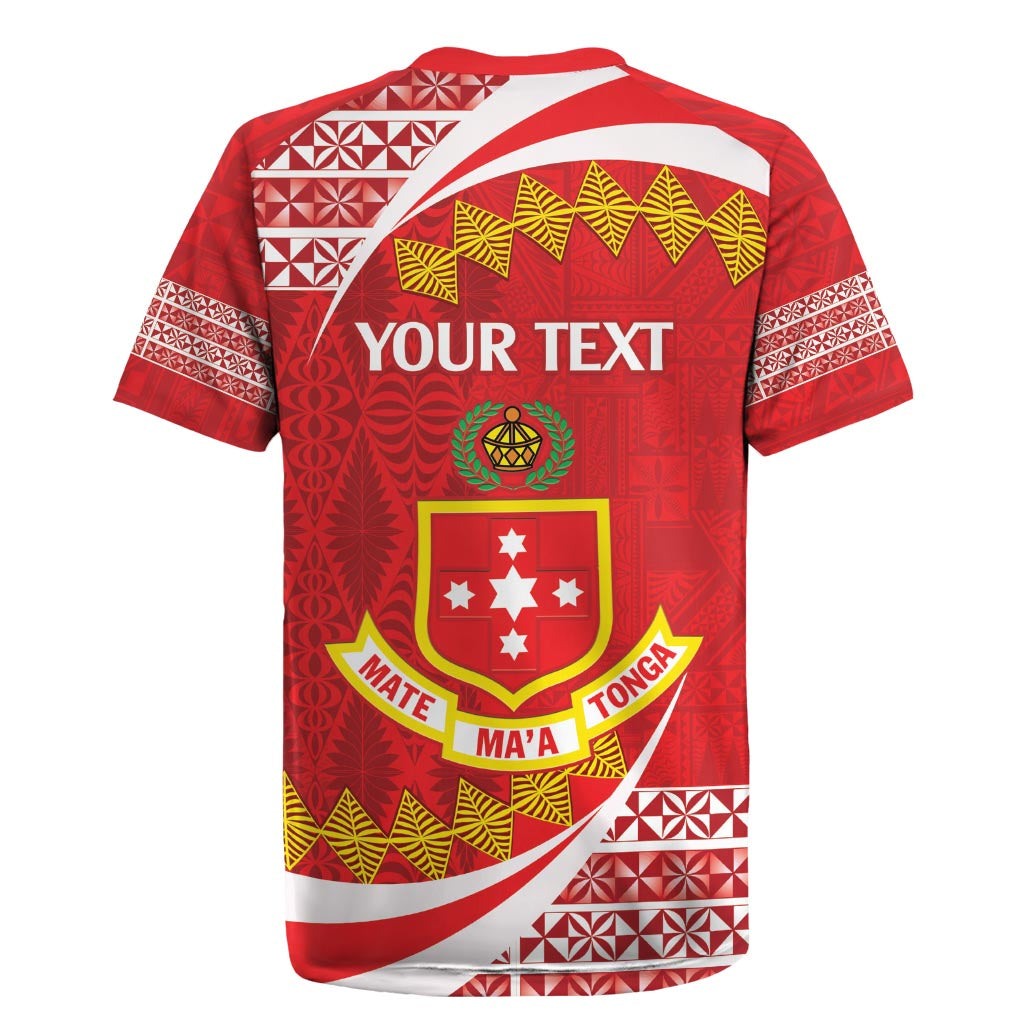 Personalised Kolisi Tonga College Atele Rugby Jersey Mate Maa Tonga 142 Years Anniversary LT14