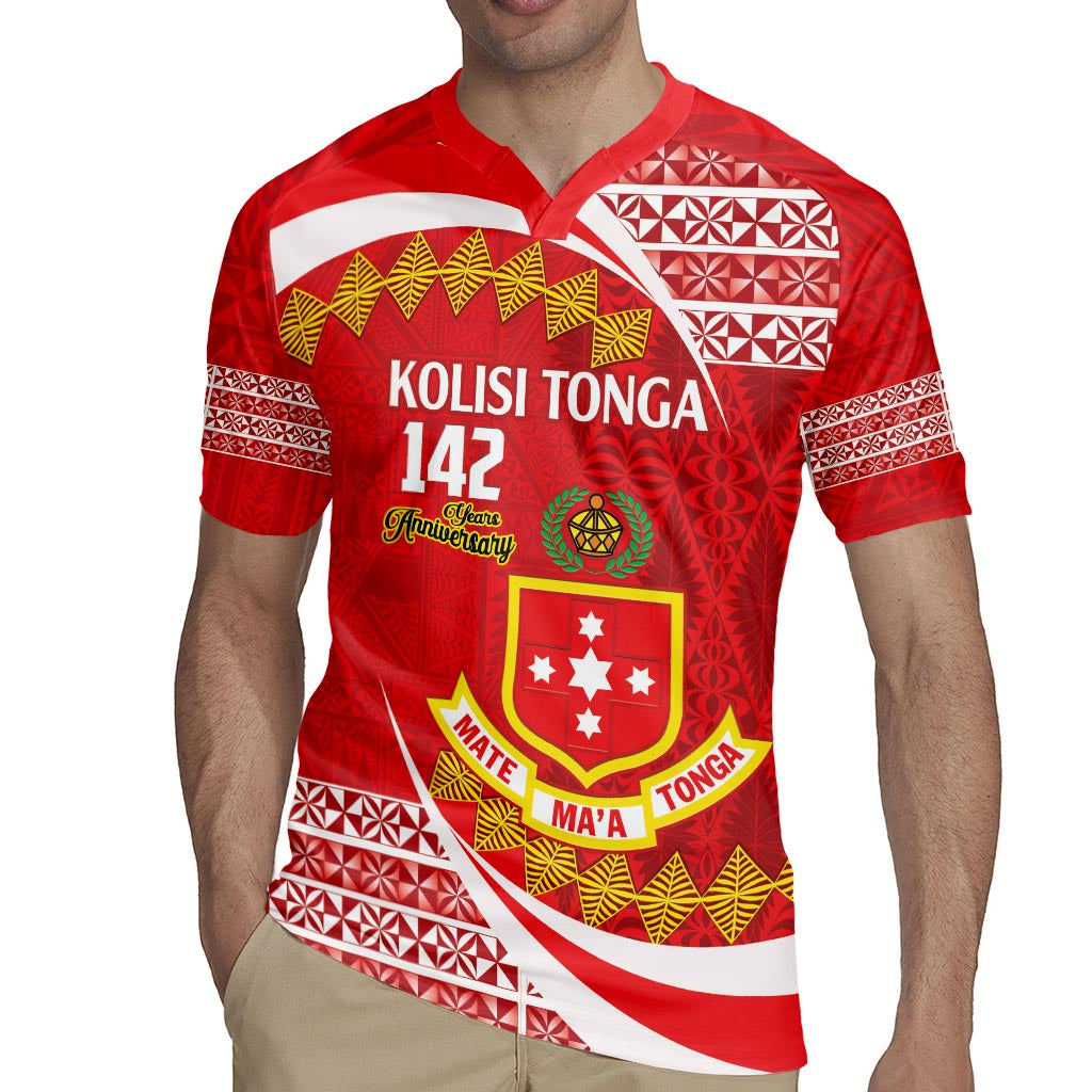 Personalised Kolisi Tonga College Atele Rugby Jersey Mate Maa Tonga 142 Years Anniversary LT14