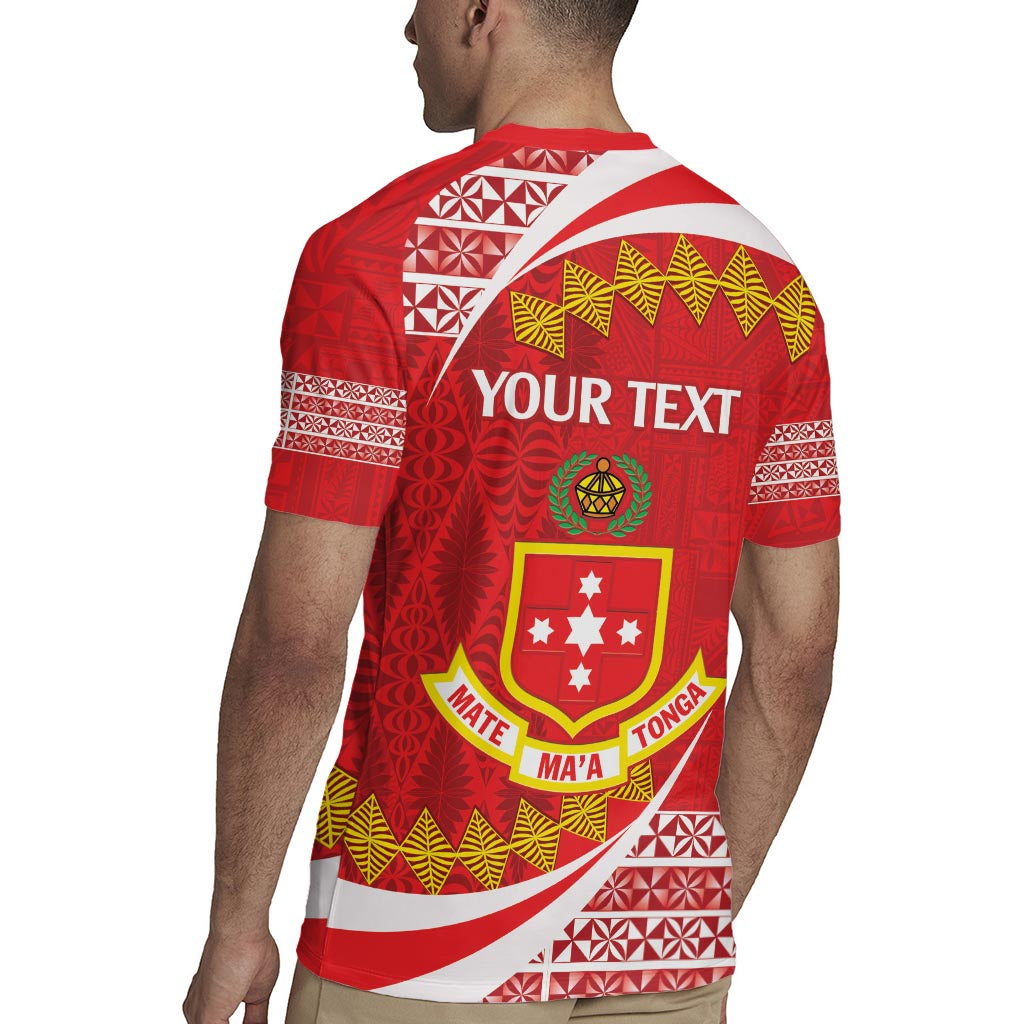 Personalised Kolisi Tonga College Atele Rugby Jersey Mate Maa Tonga 142 Years Anniversary LT14