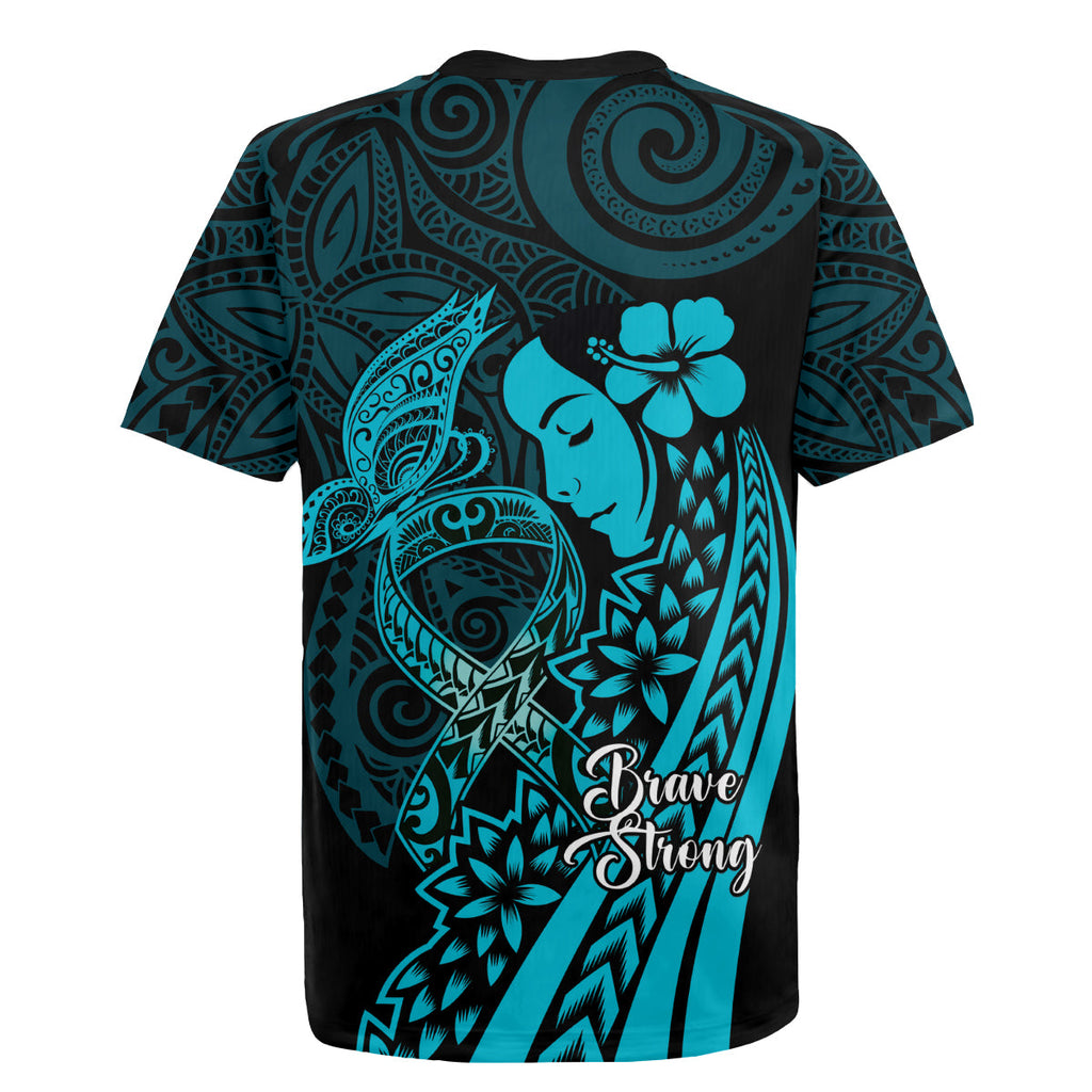 Polynesia World Ovarian Cancer Day Rugby Jersey You Matter Polynesian Women LT14