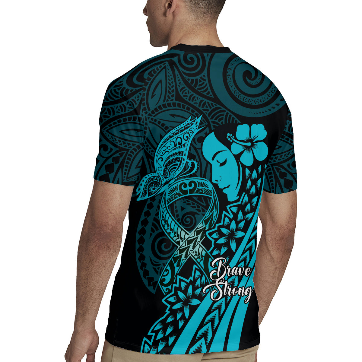 Polynesia World Ovarian Cancer Day Rugby Jersey You Matter Polynesian Women LT14