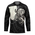 Black Polynesia Tribal Octopus Tattoo Hockey Jersey Pikake Lei Polynesian Pattern LT14