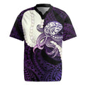 Purple Galaxy Polynesia Tribal Octopus Tattoo Rugby Jersey Pikake Lei Polynesian Pattern LT14