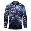 Matariki New Zealand Hockey Jersey NZ Niho Taniwha Maori New Year Blue Galaxy LT14