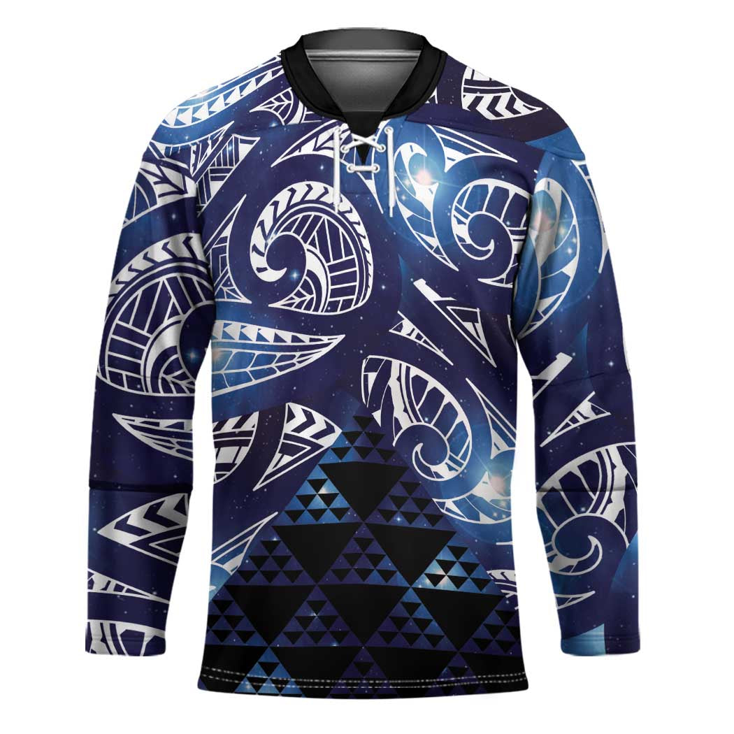 Matariki New Zealand Hockey Jersey NZ Niho Taniwha Maori New Year Blue Galaxy LT14