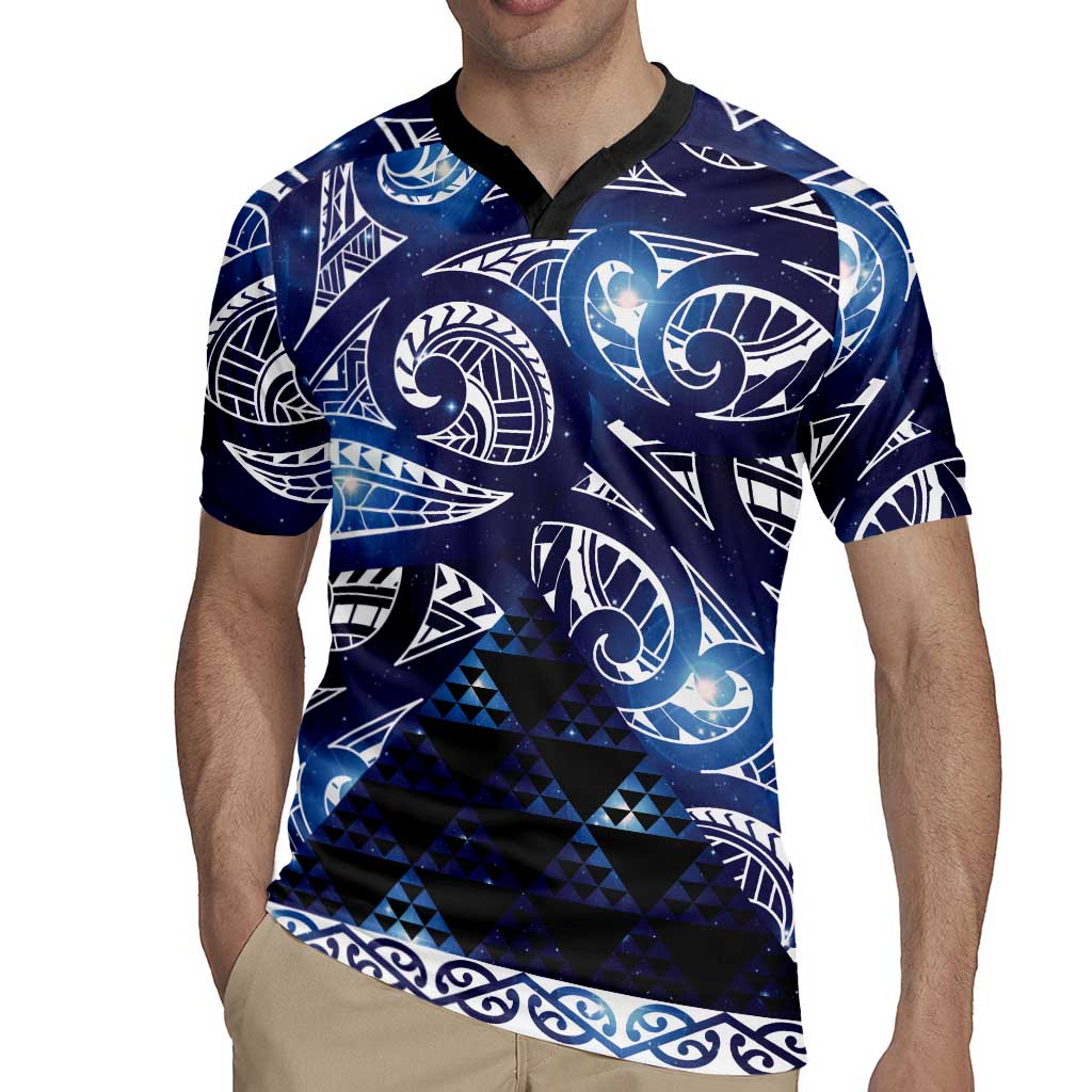 Matariki New Zealand Rugby Jersey NZ Niho Taniwha Maori New Year Blue Galaxy LT14