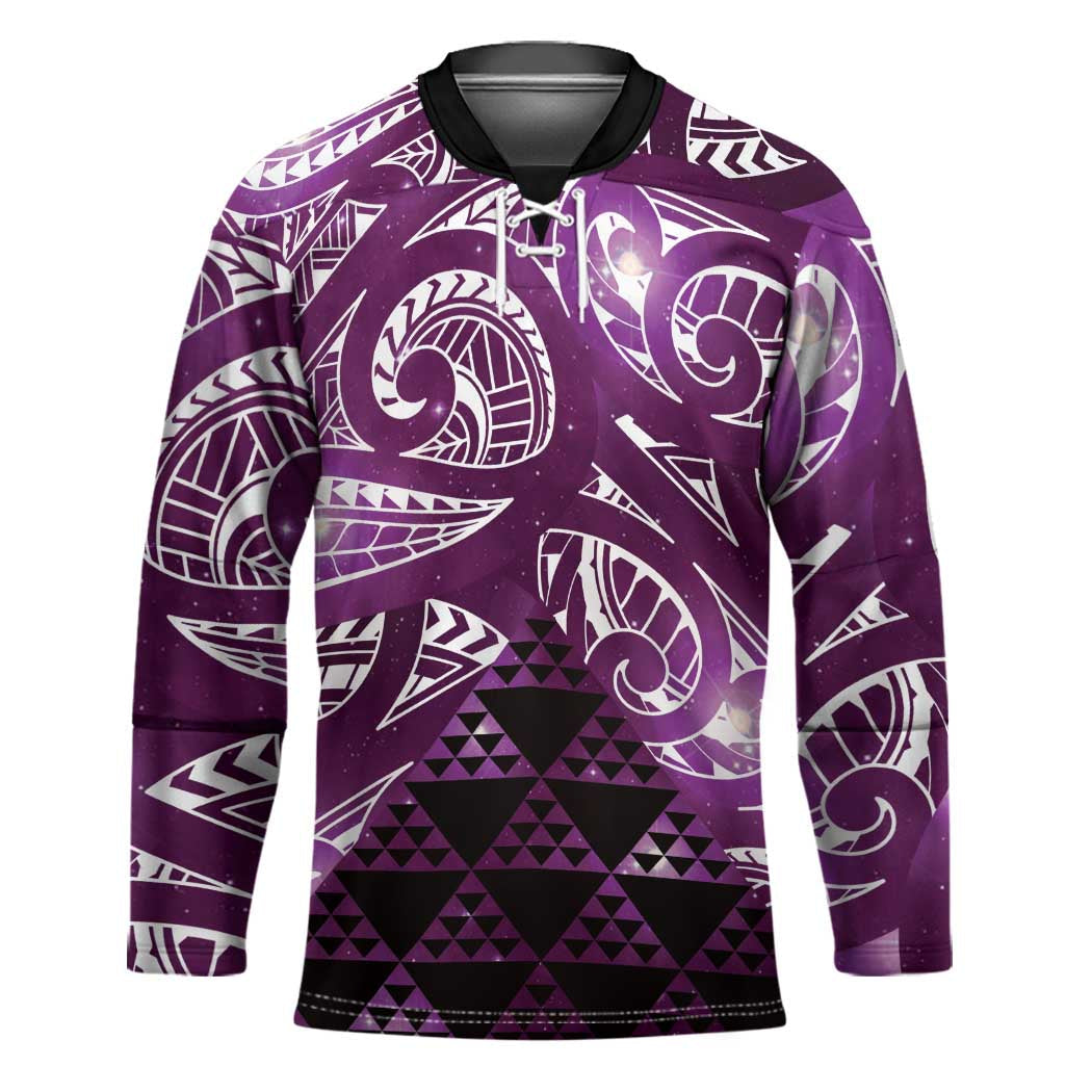 Matariki New Zealand Hockey Jersey NZ Niho Taniwha Maori New Year Purple Galaxy LT14